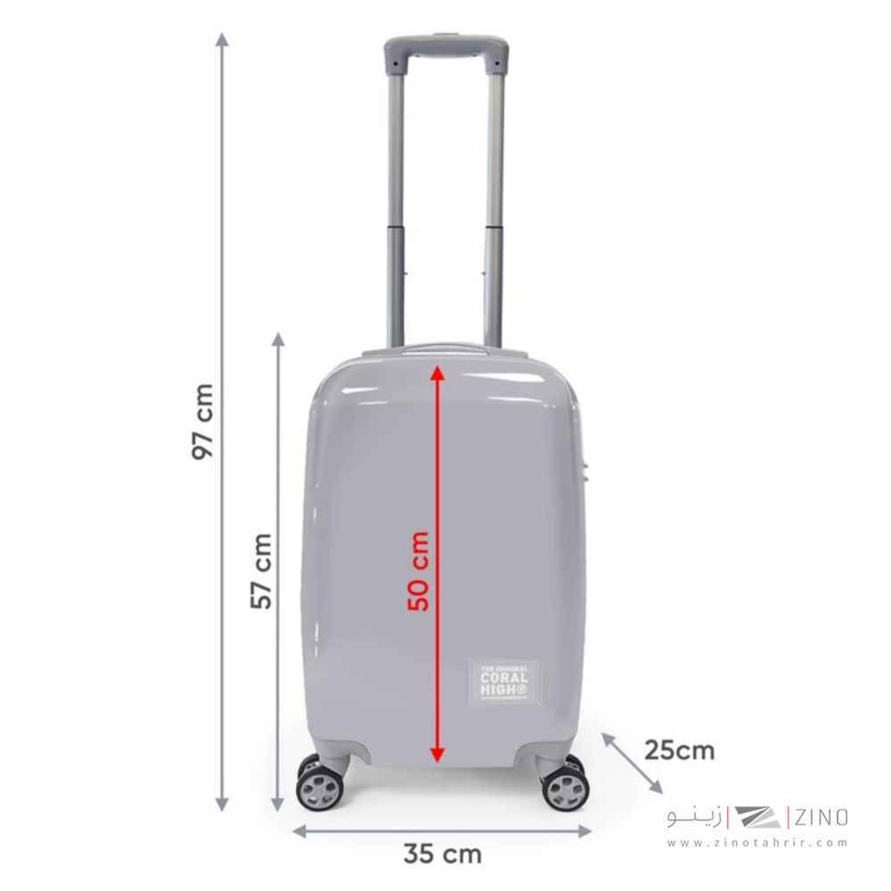 چمدان چرخ دار پلی کربنات کابین سایز34*24*24یایگان کد16531